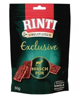 RINTI Singlefleisch Exclusive Stags - suņu našķis - 50g