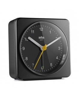 Braun BC03B Кварцевый будильник Черный