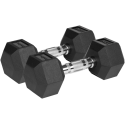 Гантели HEX 2x7,5кг с покрытием из резины REBEL ACTIVE Гантели HEX 2x7,5кг с покрытием из резины REBEL ACTIVE