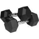 Ketaus guma dengti hanteliai HEX 2x7,5kg REBEL ACTIVE Ketaus guma dengti hanteliai HEX 2x7,5kg REBEL ACTIVE