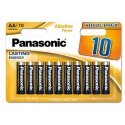 Ühekordsed aluselised patareid, sõrmele, AA, 1,5 V, „Panasonic“, blistripakendis, 10 tk pakendis, aluselised patareid Ühekordsed aluselised patareid, sõrmele, AA, 1,5 V, „Panasonic“, blistripakendis, 10 tk pakendis, aluselised patareid