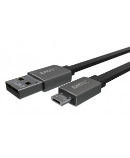 Emtec T700B USB-kaapeli 1,2 m USB A Micro-USB B musta