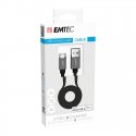 Emtec T700B USB-kaapeli 1,2 m USB A Micro-USB B musta