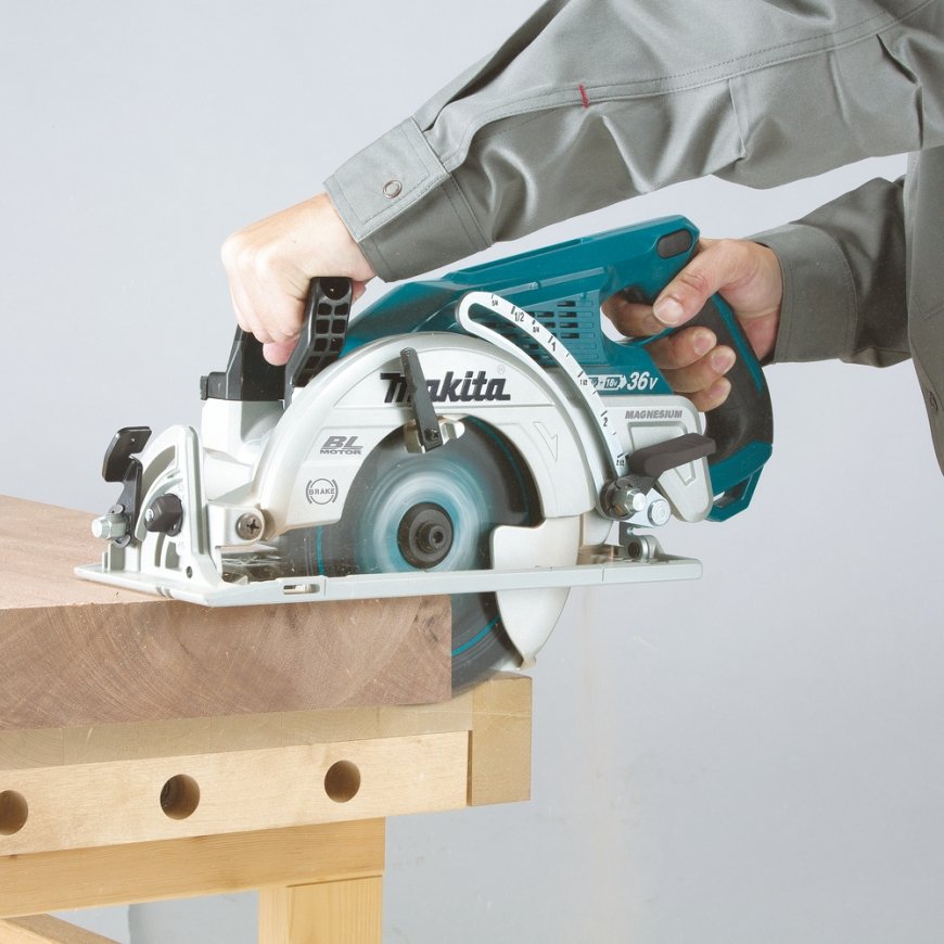 Makita DRS780Z Nešiojamasis diskinis pjūklas 18,5 cm Juoda, Mėlyna 5100 RPM – 3