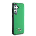 Lacoste ikooniline Petit Pique kootud logo MagSafe kaitseümbris Samsung Galaxy S25 jaoks rohelises värvuses