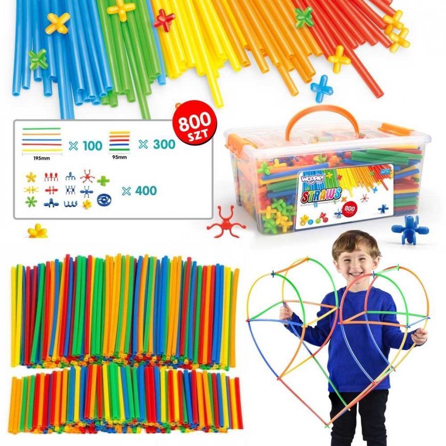 WOOPIE ehitusklotside õled, 800 tk. – 2