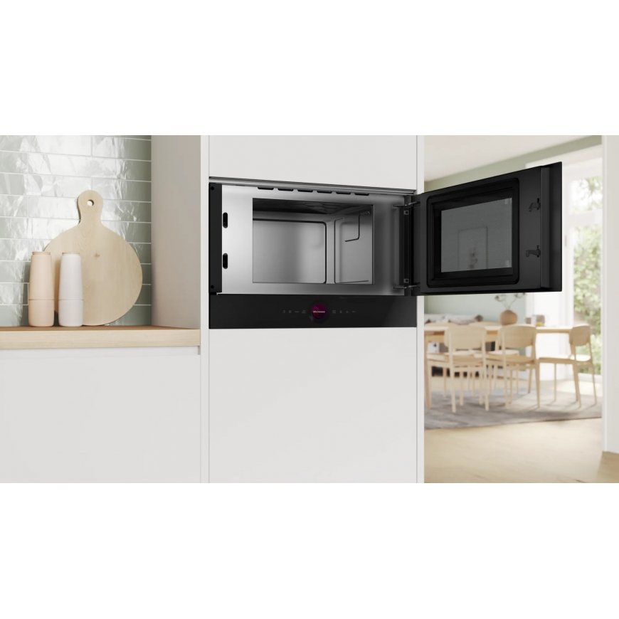 Bosch Serie 8 BFR9221B1 mikroviļņu krāsns Melns Solo mikrovilnis Iebūvēts 21 L 900 W – 3