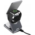TUMI Foldable 3in1 15W Wireless Charger + Gray Case TUMI Foldable 3in1 15W Wireless Charger + Gray Case