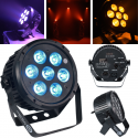 LIGHT4ME BLACK PAR 7x10W RGBWA LED Мощный Легкий LIGHT4ME BLACK PAR 7x10W RGBWA LED Мощный Легкий