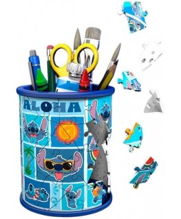 Ravensburger Disney Stitch pieštukų laikikliai 3D dėlionė 54 vnt.