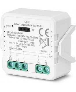 GISE älykäs yhden WiFi-releen moduuli | Tuya | GSS-WF