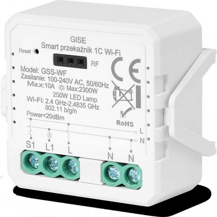 GISE smart single WiFi relay module | Tuya | GSS-WF – 4