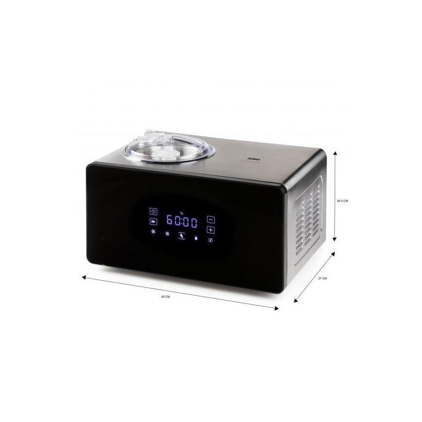 Domo DO9252I jäätelökone Jäätelökone-kompressori 1,5 L musta – 5