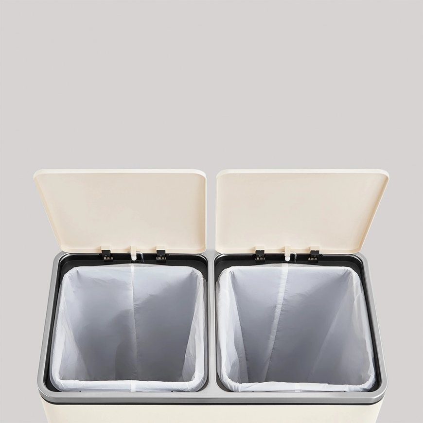 Spacetronik bag with double compartment - cream color – 2