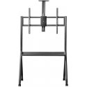 TV-teline/vaunu Maclean, kamerahylly, pyörillä, 55-100", maks. kuormitus 120 kg/10 kg hylly, maks. VESA 900x600, musta, TV-teline/vaunu Maclean, kamerahylly, pyörillä, 55-100", maks. kuormitus 120 kg/10 kg hylly, maks. VESA 900x600, musta,