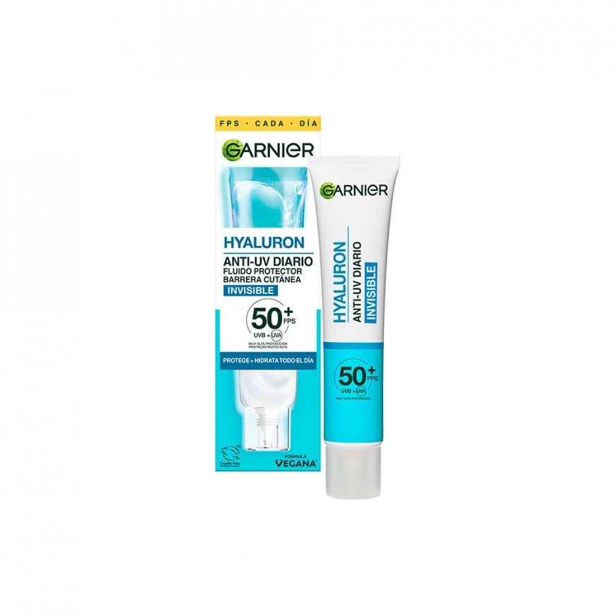 Garnier HYALURON ANTI-UV invisible skin barrier protective fluid SPF50+ 40 ml
