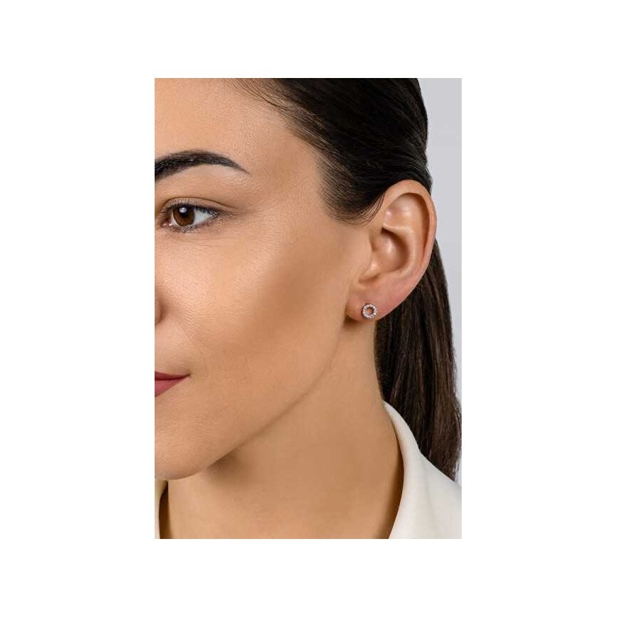 Brilio Silver Charming silver ring earrings EA102WP