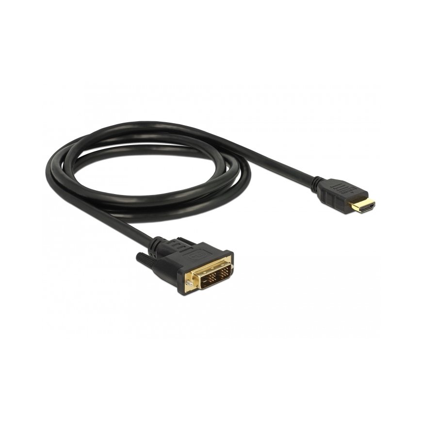 DeLOCK 85583 video kabeļu aksesuārs 1,5 m DVI-D HDMI Type A (Standard) Melns – 2