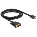 DeLOCK 85583 видео кабель адаптер 1,5 m DVI-D HDMI Тип A (Стандарт) Черный DeLOCK 85583 видео кабель адаптер 1,5 m DVI-D HDMI Тип A (Стандарт) Черный