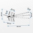 Kryptinen ulkoantenni televisiolle ultra HD 4K Berdsen BD-952 Kryptinen ulkoantenni televisiolle ultra HD 4K Berdsen BD-952