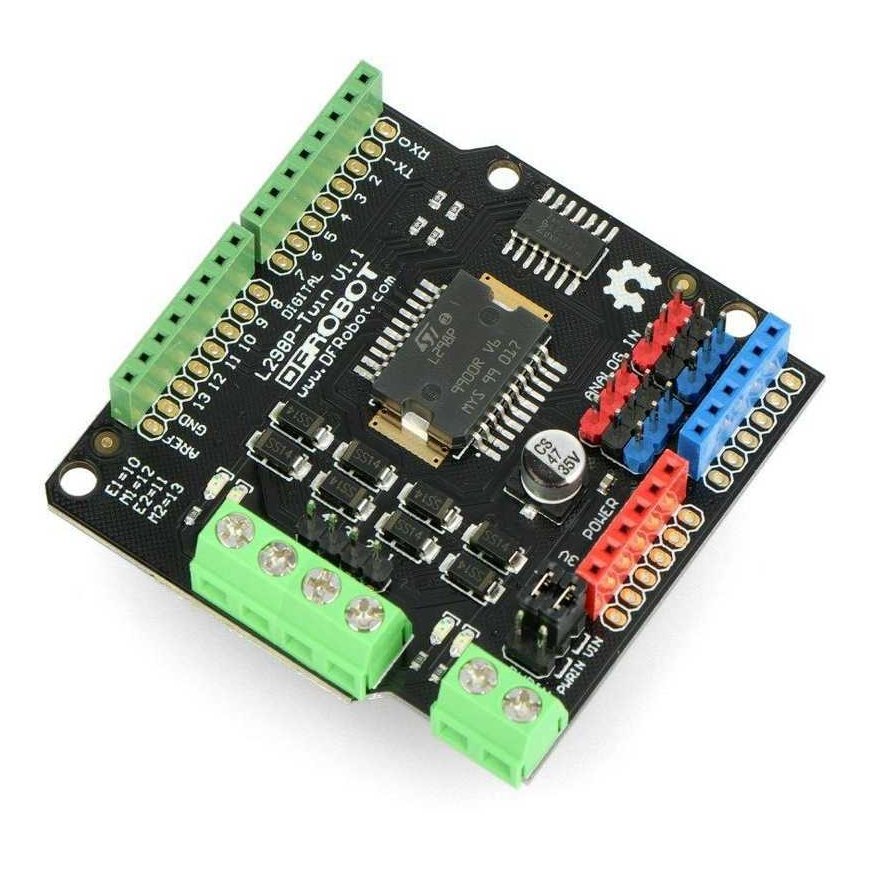 Gravity, 2x2A motor extension, two-channel motor controller 35V/2A, Arduino front part, DFRobot DRI0017