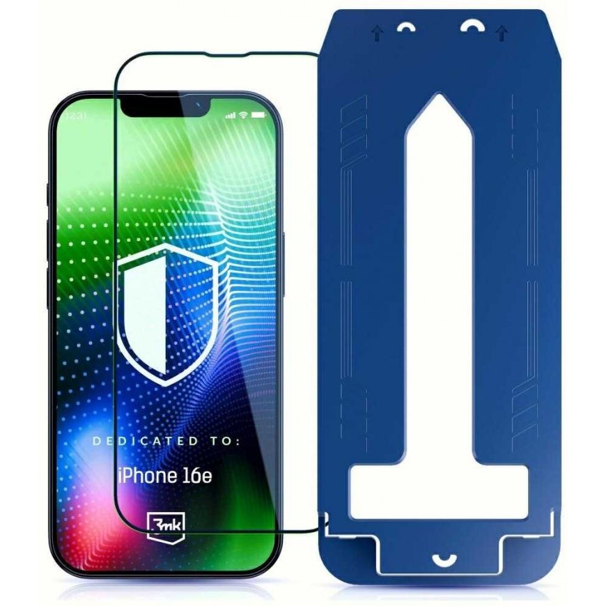 Apsauginis stikls 3MK HARDY Ultra Glass paredzēts Apple iPhone 16e