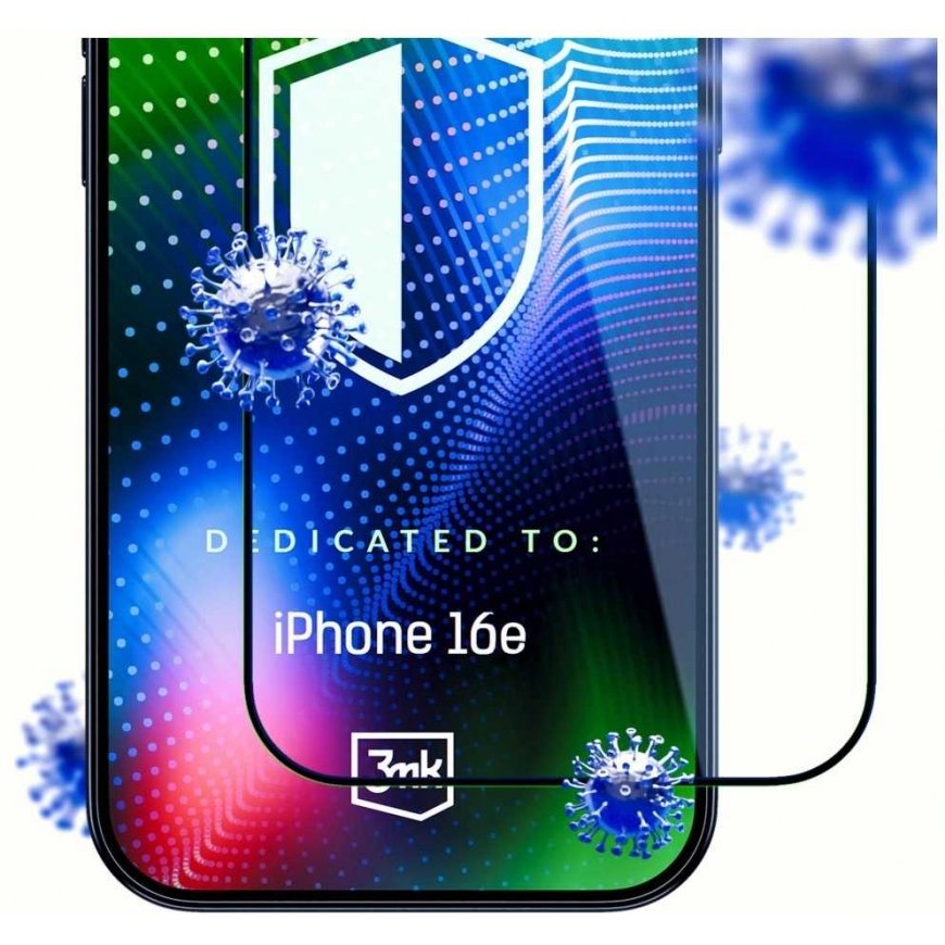 Apsauginis stiklas 3MK HARDY Ultra Glass on mõeldud Apple iPhone 16e jaoks – 3