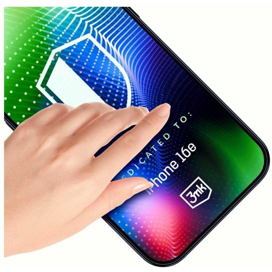 The 3MK HARDY Ultra Glass protective glass is designed for the Apple iPhone 16e. – 5