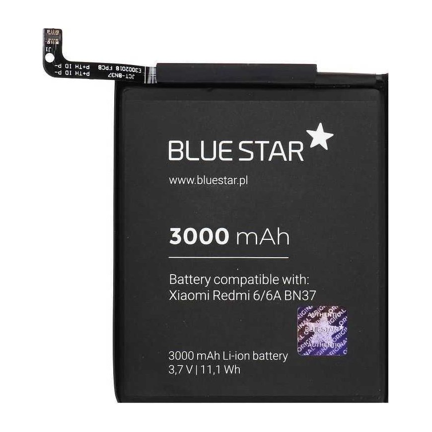 Partner Telecom Mėlynas STAR aku do XIAOMI REDMI 6 / 6A (BN37) 3000 mAh