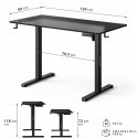 SENSE7 NOJO LIGHT Desk Black 120 cm x 60 cm SENSE7 NOJO LIGHT Desk Black 120 cm x 60 cm