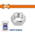 Набор шестигранных гаек Wadfow M10 200 шт Набор шестигранных гаек Wadfow M10 200 шт