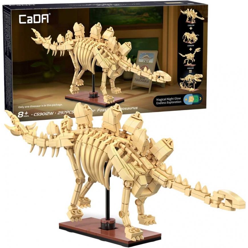CaDA dinosaur fossil dinosaur skeleton set: stegosaurus, 297 pieces