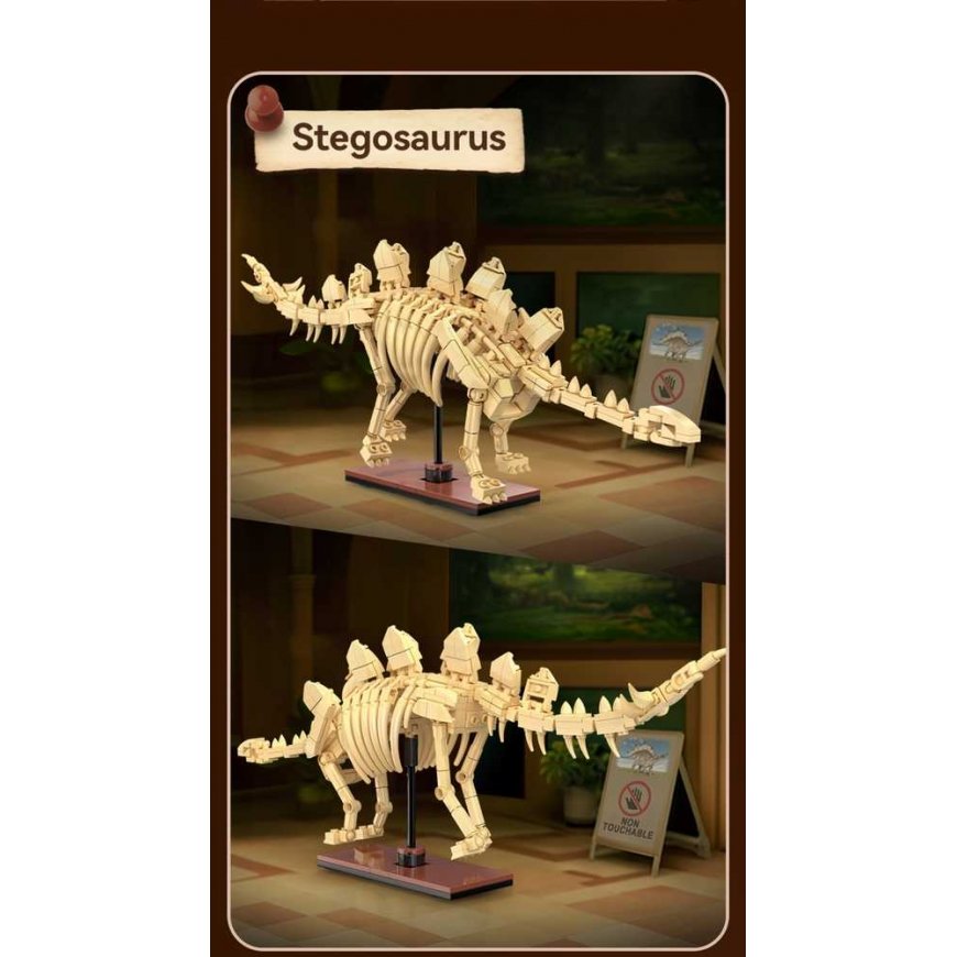 CaDA dinosaur fossil dinosaur skeleton set: stegosaurus, 297 pieces – 5