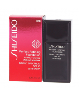 Shiseido Shiseido, perfekta rafinēšana, mitrināšana, šķidrais pamats, D10, zelta brūns, SPF 15, 30 ml sievietēm