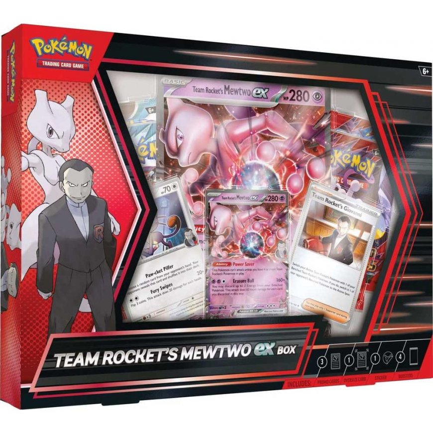 Pokémon TCG - Team Rocket's Mewtwo ex kaste
