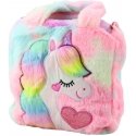 Lean children's plush backpack with a unicorn, adjustable strap, pastel, 24x24x9 cm Lean children's plush backpack with a unicorn, adjustable strap, pastel, 24x24x9 cm