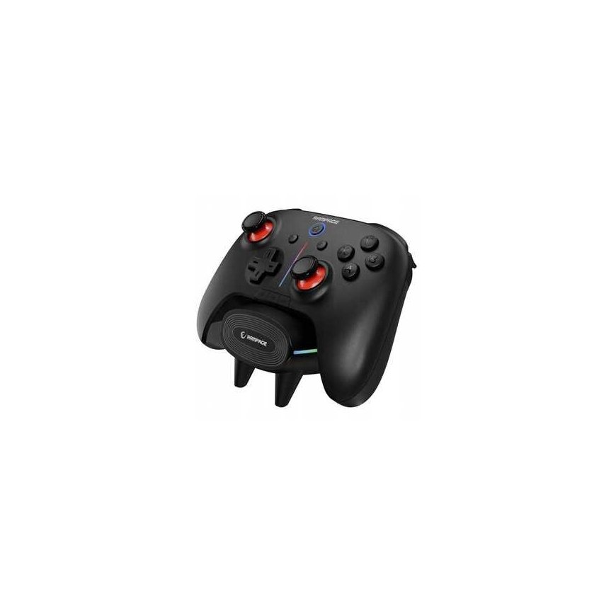 Pelė „Rampage Hydra Pro RGB“ valdiklis su įkrovimo stotele, juodas