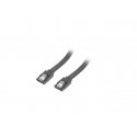 Lanberg CA-SASA-14CU-0030-BK SATA kabelis 0,3 m SATA 7-pin Melns Lanberg CA-SASA-14CU-0030-BK SATA kabelis 0,3 m SATA 7-pin Melns