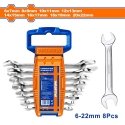 Wadfow Double Sided Wrench Set 8pcs