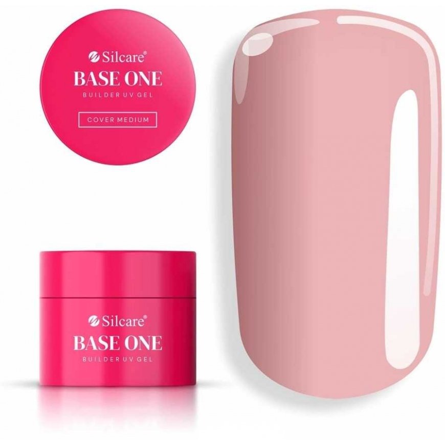 Silcare „Base One Cover Medium“ nagų formavimo gelis, 100 g