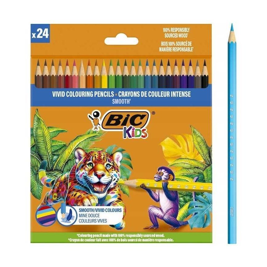 BIC Värvilised pliiatsid Laste Sile 24 värvi komplekt – 3