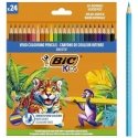 BIC Colored Pencils Kids Smooth 24 Color Set BIC Colored Pencils Kids Smooth 24 Color Set