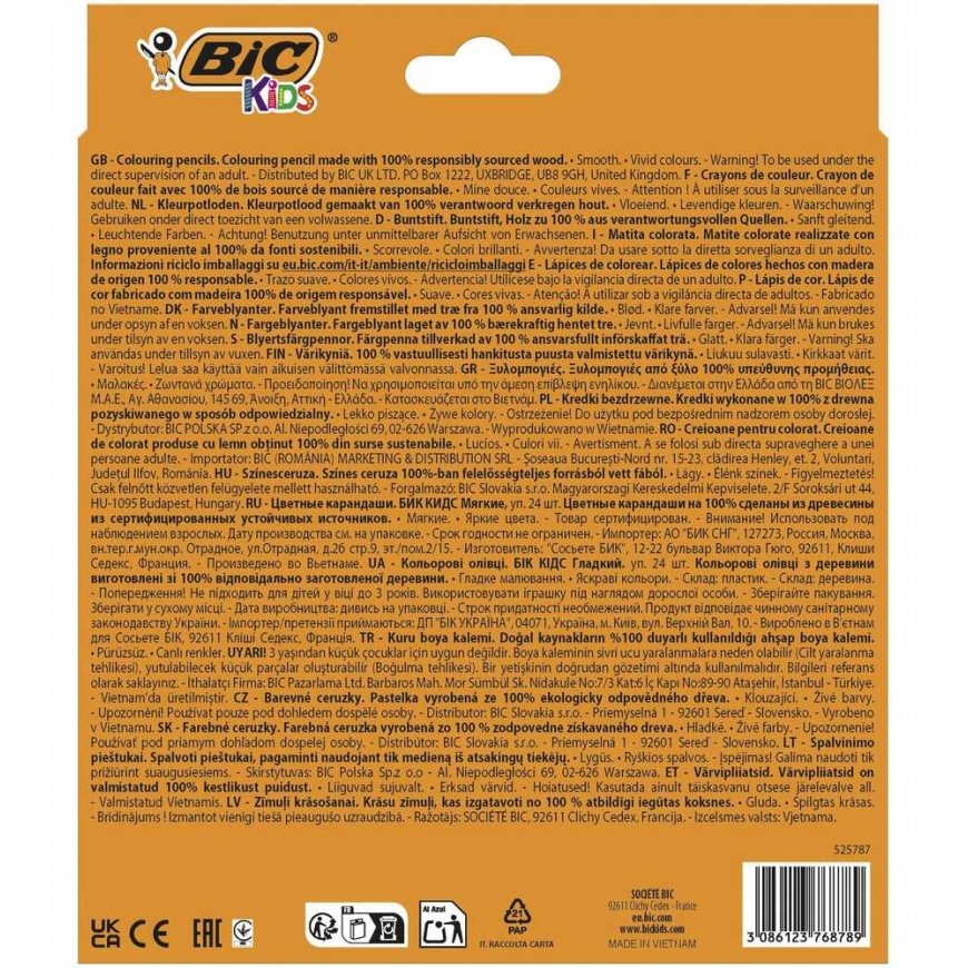 BIC Värvilised pliiatsid Laste Sile 24 värvi komplekt – 5