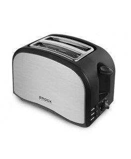 Brock Electronics BT 1003 SS toaster 6 2 slice(s) 800 W Black, Stainless steel