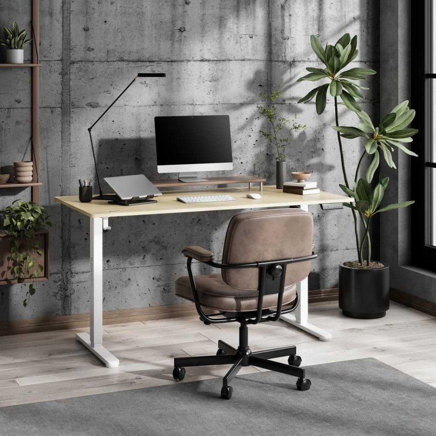 SENSE7 NOJO LIGHT Desk Light Brown-White 140 cm x 70 cm – 2