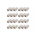 Digitus CAT 6A Keystone module, shielded with intelligent cable manager, set (24 pieces)