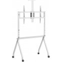 TV подставка/тележка Maclean, полка для камеры, на колесах, 55-100", макс. нагрузка 120 кг/10 кг полка, макс. VESA 900x600, белы TV подставка/тележка Maclean, полка для камеры, на колесах, 55-100", макс. нагрузка 120 кг/10 кг полка, макс. VESA 900x600, белы