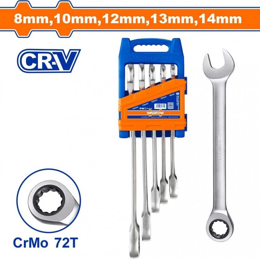 Набор трещоточных ключей Wadfow 5 шт. – 2