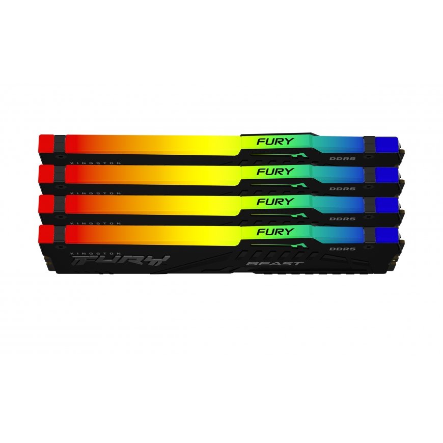 Kingston Technology FURY Beast RGB mälumoodul 64 GB 4 x 16 GB DDR5 6000 MT/s – 2