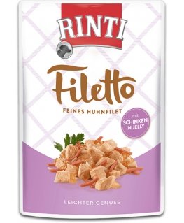 RINTI 95401 koirien kosteamuona Kana, Kinkku Aikuinen 100 g